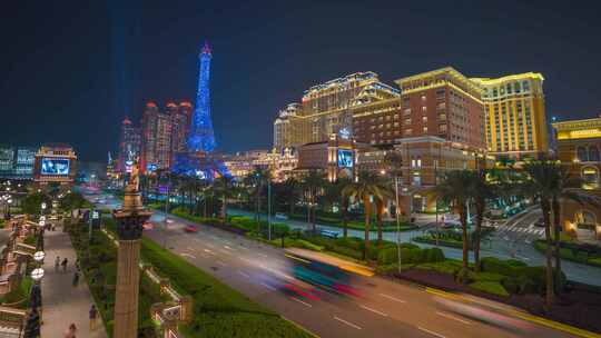 澳门夜景固定延时