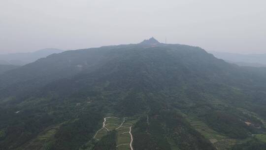 航拍湖南靖州飞山景区