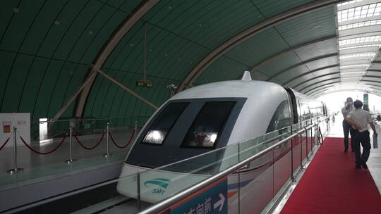 上海磁悬浮列车视频素材模板下载
