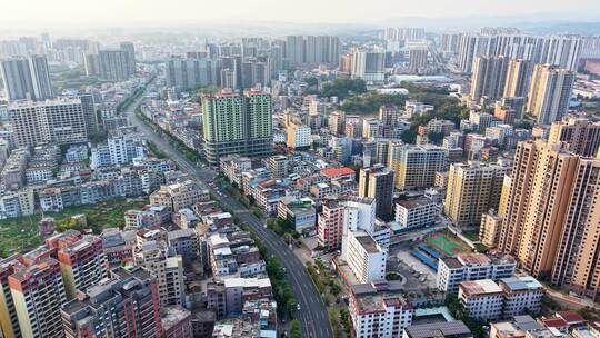 航拍广东省梅州市五华县