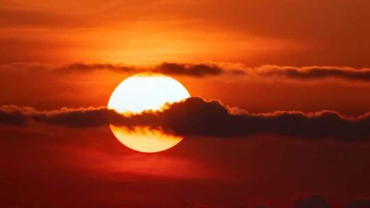 日出日落朝霞晚霞黄昏夕阳金色太阳特写