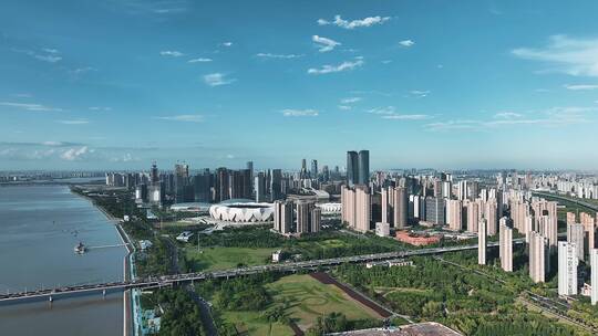 杭州钱江世纪城奥体全景