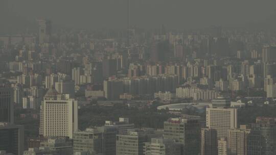 俯瞰北京的建筑