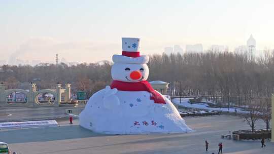 中国黑龙江哈尔滨太阳岛大雪人