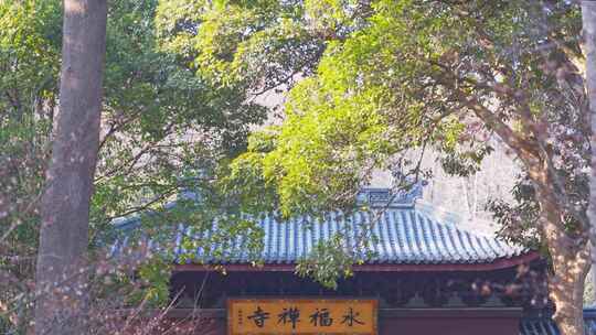 杭州灵隐寺寺庙建筑风景