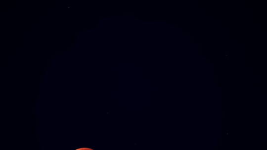 湖南长沙月全食红月亮月掩天王星延时摄影