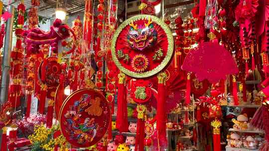 中国新年的红色元素