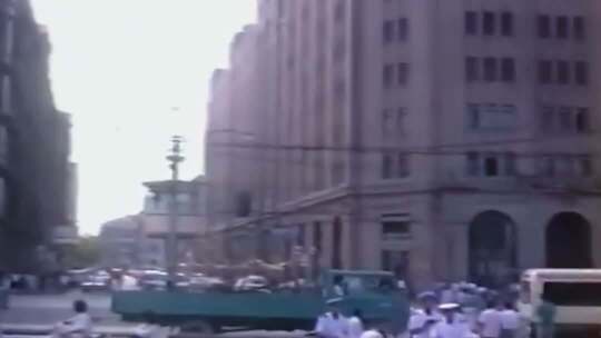 90年代初上海外滩 黄浦江