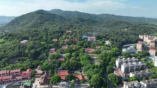 泉州南少林寺遗址航拍清源山南少林寺风景