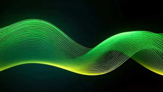 绿色线条动感抽象背景素材