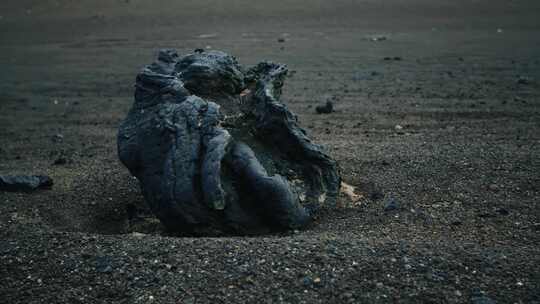 火山，石头，火山口，荒凉