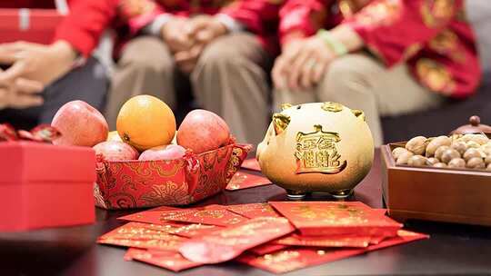 新年传统美食与装饰