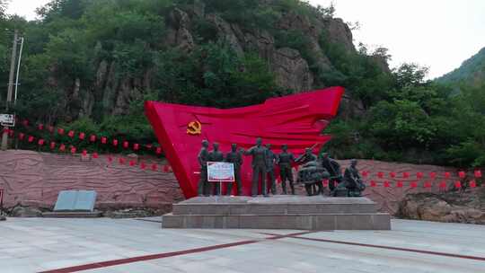 辽宁葫芦岛辽西第一党支部诞生地视频素材模板下载