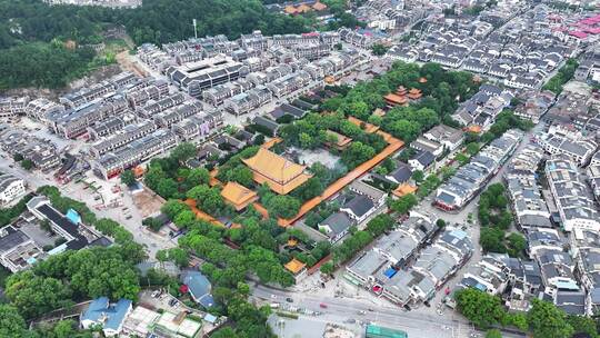 航拍湖南衡阳市区高空鸟瞰衡阳