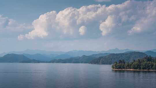 千岛湖日景云朵翻滚 延时摄影