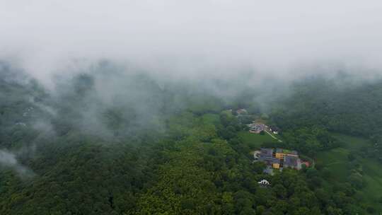 杭州西湖灵隐景区三天竺航拍