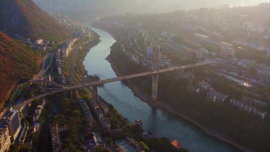 攀枝花市区航拍美景4k