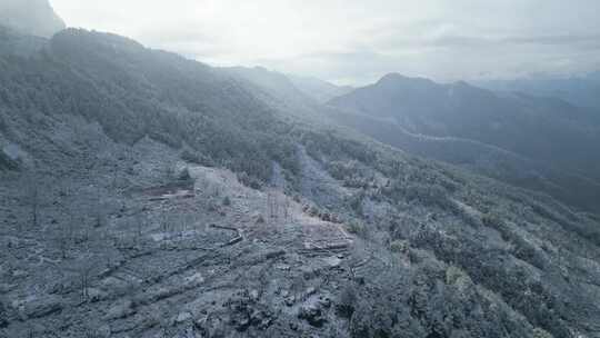 皖南梯田的第一场雪