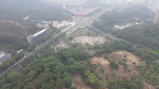 灰霾天气中的城市