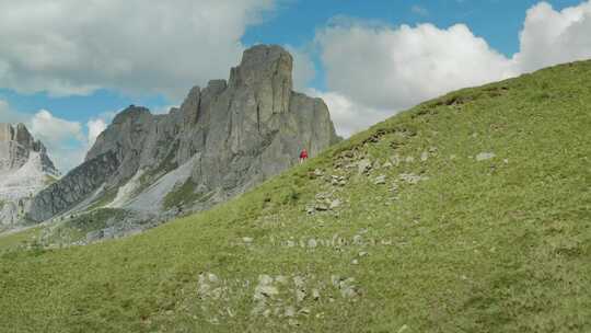 斜坡，徒步旅行，景观，风景