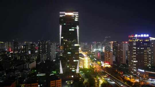 福建莆田夜景莆田商务区夜景