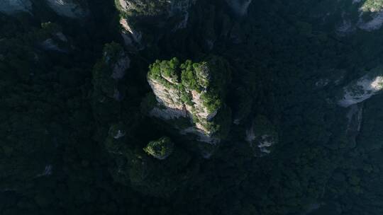 4K航拍张家界武陵源风景区群山