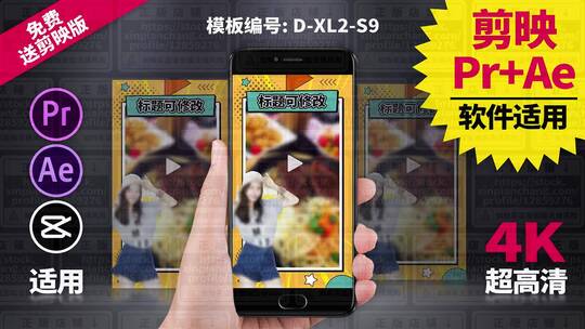 宣传展示视频模板Pr+Ae+抖音剪映 D-XL2-S9