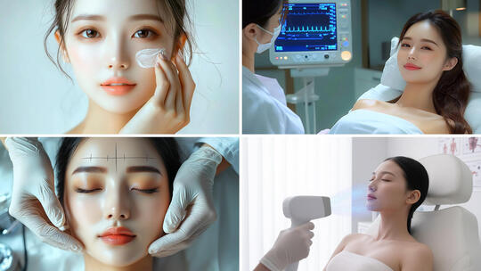 医疗美容精致容颜皮肤管理整形医院脸部按摩
