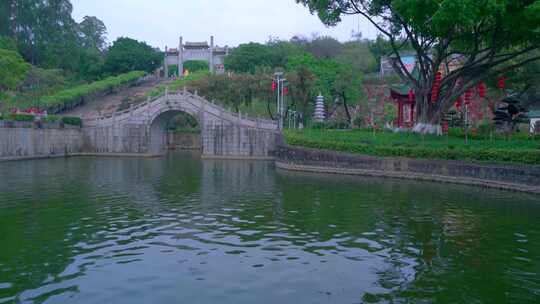 佛山顺德宝林寺水景湖泊园林景观