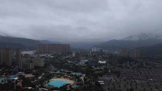 福建连江县潘渡镇的雨后景色