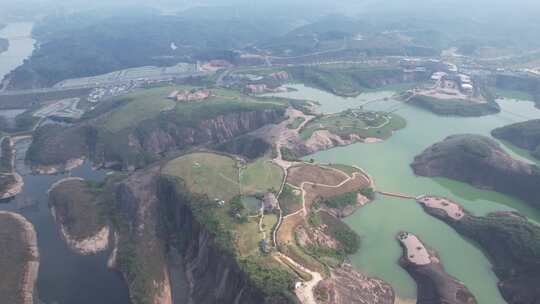 郴州高椅岭丹霞地貌风景区航拍