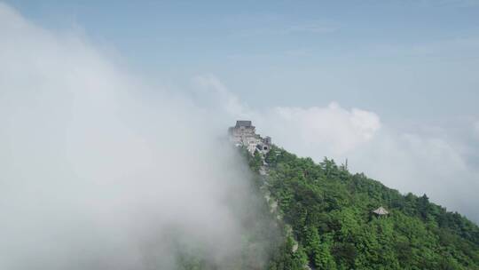 湖南衡阳南岳衡山航拍视频素材模板下载