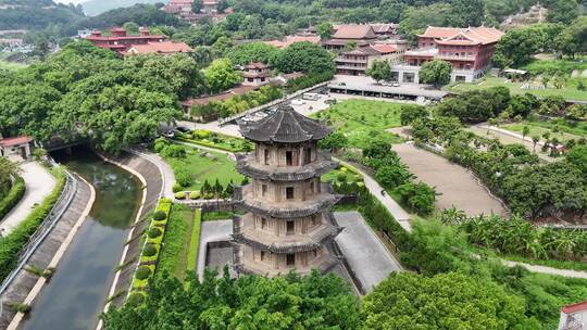 福建莆田南山广化寺释迦文佛塔航拍