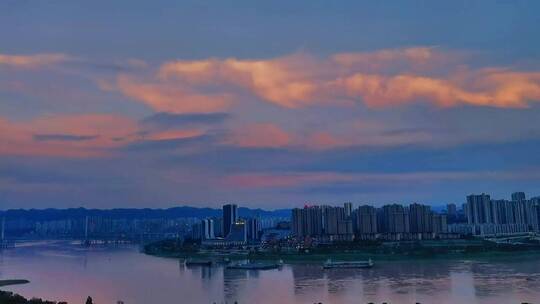 晚霞，夏天一起出门吹吹晚风吧，风景，日落