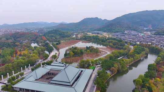 江南水乡小桥流水航拍风景大自然风光美景浙