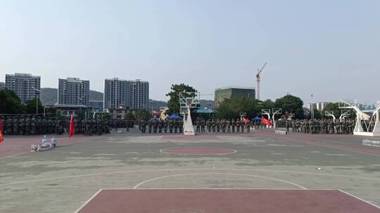 湘南学院大学生新生9月入学军训队列训练1
