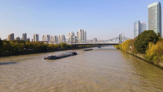 无锡京杭运河航拍