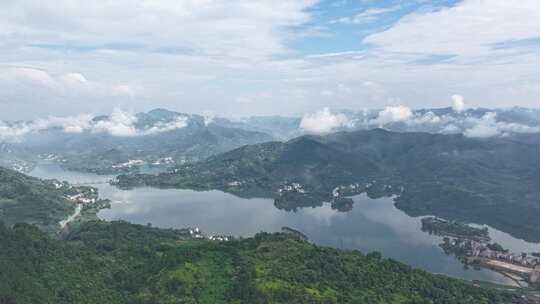 广西山水航拍延时