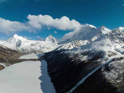 西藏那曲萨普雪山延时