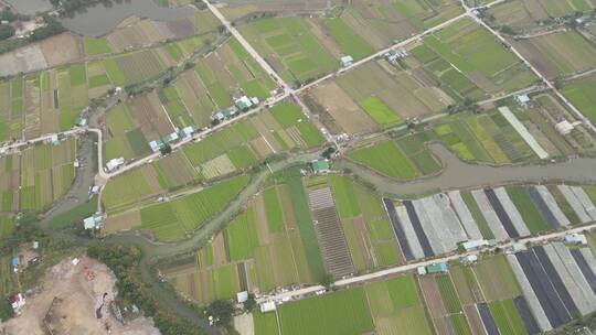 城郊农田航拍