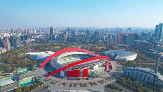 【5分钟】南京奥体中心 河西金融城视频素材模板下载