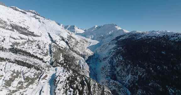 Belalp，山脉，瑞士，雪