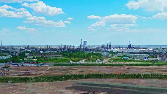 新疆克拉玛依石油提炼厂HDR航拍