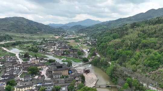 福建土楼(南靖)景区云水谣景区航拍