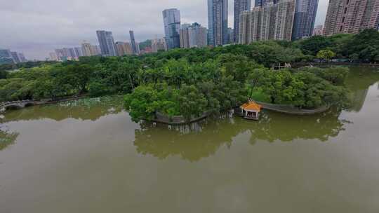 深圳罗湖洪湖公园穿越机FPV航拍