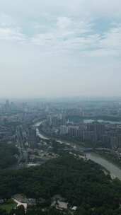 江苏南京城市风光竖屏航拍