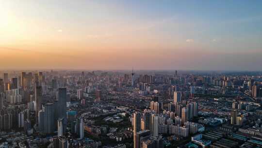 成都东大路环贸ICD夕阳夜景