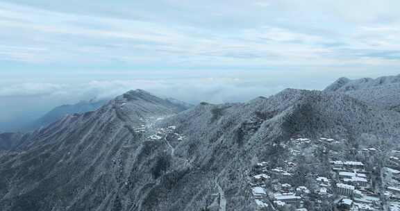 江西九江庐山风景区冬季雪景风光