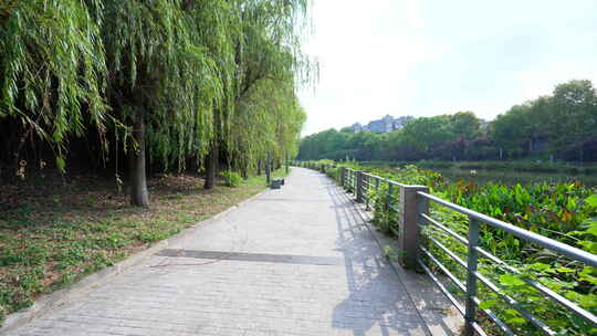 武汉洪山区巡司河风情公园风景