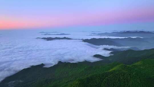 辽宁营口黄丫口云海自然风景